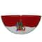 20" Embroidered Sleigh & Tree Applique Mini Tree Skirt